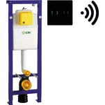 Liv-Fluidmaster LIV-FIX modul pro suchou instalaci; s elektronickým bezdotykovým černým ovládacím panelem SKLO - SET(7030452701; 8050419638)