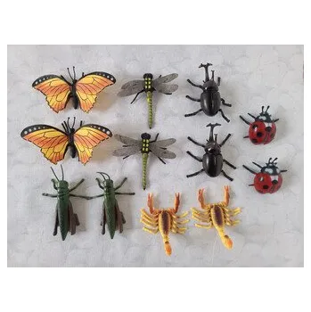 Dřevěná hračka Hmyz 12 kusů, 6 druhů, naučný set