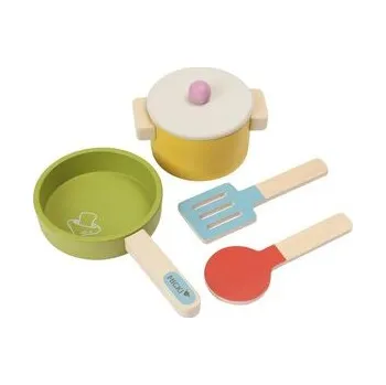 Dětská kuchyňka Akcesoria kuchenne drewniane 5el