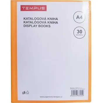 Archivační box katalogová kniha Tempus 30 listů oranžová