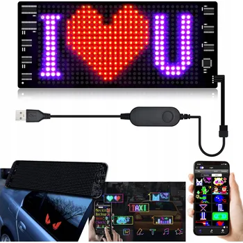 Obraz Lampička do auta Automobilová DIY Dynamická LED IP65 7x17 CM