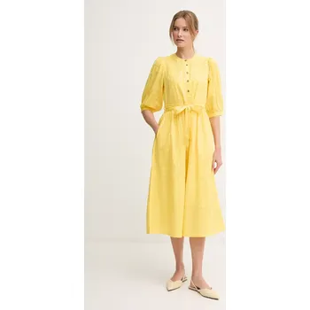 Dámské šaty Barbour Heidi Midi LDR0893YE32