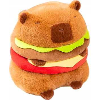 plyšák Plyšák Kapybara Burger Hamburger Plyšák Plyšový Mazlíček Přítulníček 23 cm