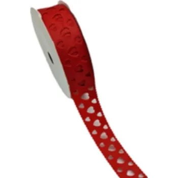 Stuha Dekorační stuha červená 2,2cm