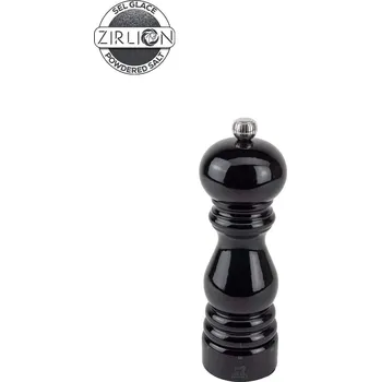 Kuchyňský mlýnek Peugeot Dřevěný mlýnek Paris na sůl u’Select Zirlion, 18 cm, černý lak 2371300