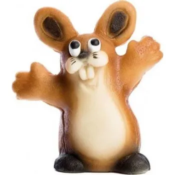 Jedlá dekorace na dort Marcipánová figurka zajíc 9x8 cm, 100g - Frischmann vyškov
