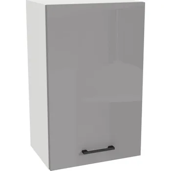 Kuchyňská skříňka Horní kuchyňská skříňka 45/72 CAPRI korpus Bílý, dvířka Šedý Akryl Lesk