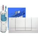 Friabloc - Friatec 330801 modernizační repasovací set; tlačítko F102 s rámečkem a vypouštěcím ventilem (náhrada za F100 - 33 10 01)