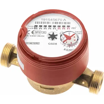 vodoměr Eco produkty Vodoměr bytový suchoběžný indukční 1/2" délka 110 mm, teplá voda, osmimístné počítadlo