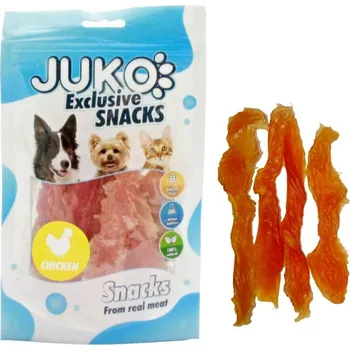 Pamlsek pro psa Chicken Soft Jerky made by hand JUKO Snacks 70 g