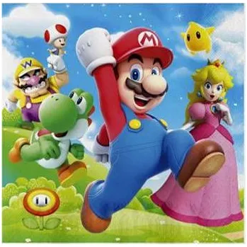 Papírový ubrousek Papírové ubrousky 33x33cm 10ks Mario - Cakesicq