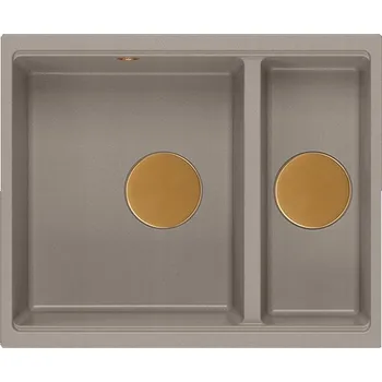 Granitový dřez Dřez jednopůlkomorový Quadron Logan 150 granit béžový