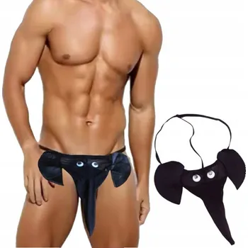 Kalhotky Tanga Slipy černé, jedna velikost