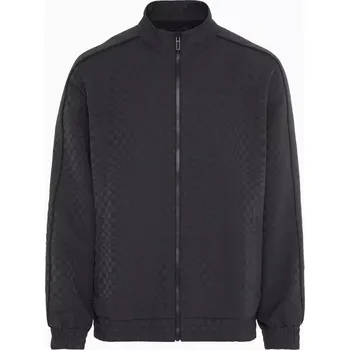 PORSCHE Jacquard tracksuit top 911 Spirit 70 žakárová mikina černá (Stylová tepláková mikina od Porsche vyrobená z recyklovaného polyesteru s elastickým pasem)