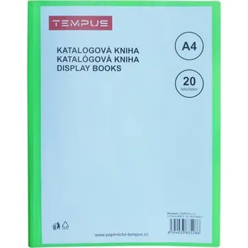 katalogová kniha Tempus 20 listů zelená
