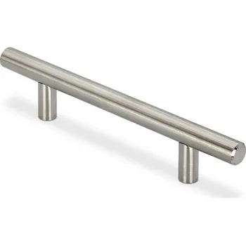 Nábytkové kování Nábytková úchytka pro skříňky, reling, stříbrná matná inox 96 / 156 mm, 15 cm