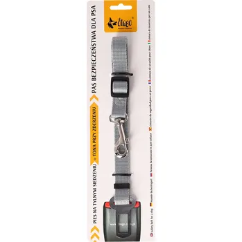 Postroj pro psa Bezpečnostní pás do auta pro psa Dingo L 85 cm šedá