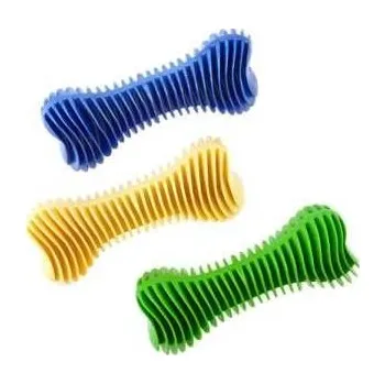 Hračka pro psa Kost dent žebrovaná vonící 12 cm