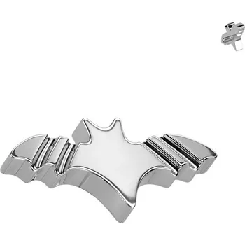 Piercing Šperky4U Náhradní ozdoba netopýr k dermálu / labretě TITAN, 1,2 mm - TIT1568