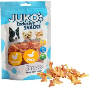 Krmivo pro psa Chicken Duck Chips JUKO Snacks 70 g