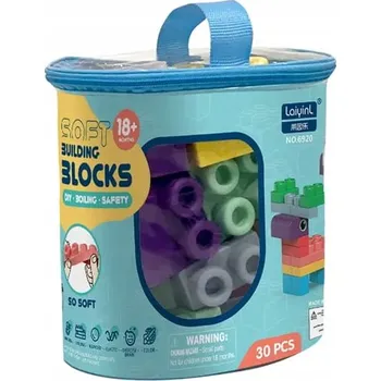 ostatní stavebnice VELKÉ měkké stavební STAVEBNICE, SADA 30 dílů