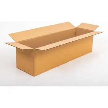 Obalový materiál Kartonová krabice klopová dlouhá 900x250x250 mm 3VVL C 430g/m2 hnědá - paleta 480 ks