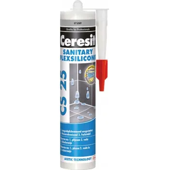 stavební silikon Ceresit - CS 25 ŠEDÝ - sanitární silikon 280 ml