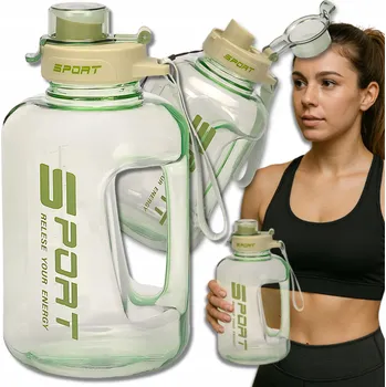 Láhev TRESSARI Láhev na vodu 1700 ml lahev na pití vzduchotěsný BPA FREE velká