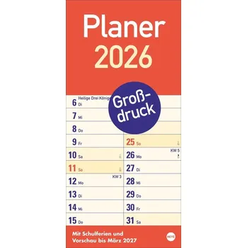 Großdruck Planer 2026 - Heye