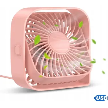 Domácí ventilátor MINI TICHÝ STOLNÍ VENTILÁTOR USB 360° 3 RYCHLOSTI PŘENOSNÝ