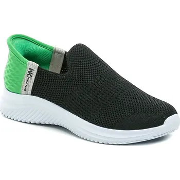 Chlapecké polobotky Wojtylko 5A25387C černo zelené chlapecké Slip-in polobotky EUR 38