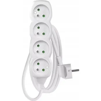 Napájecí kabel Zásuvková lišta Emos P0411 4 zásuvky 1,5 m bílý