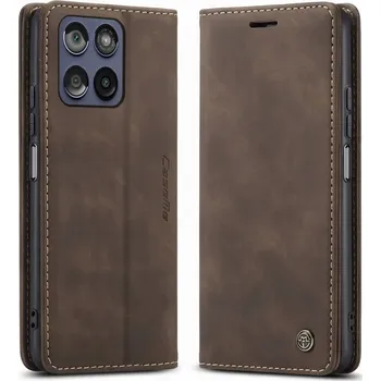 Pouzdro na mobilní telefon Flipové pouzdro Caseme pro Motorola Edge 60 Fusion, hnědé