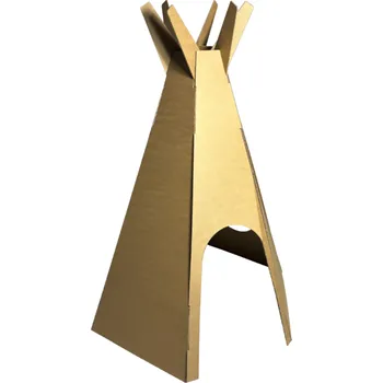 Dětský stan Indiánské teepee z kartonu - Indiánské teepee 1100x1100x1440 mm 1 ks