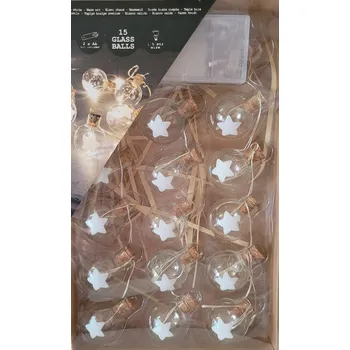 Vánoční dekorace Světelný řetěz LUXURIANCE 150 cm na baterie, bílý