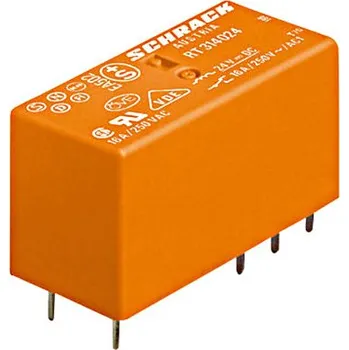 Relé TE CONNECTIVITY RT314012 Relé elektromagnetické SPDT Ucívky:12VDC 16A/250VAC 360Ω