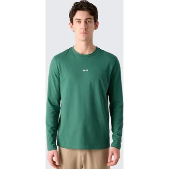 Dámské tričko Pánské tričko BOSS Orange Tchark 50473286 zelené Velikost: S