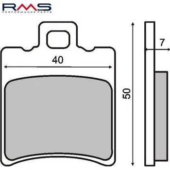 Brzdová destička Brzdové destičky RMS 225100199 organické