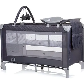 Dětská postýlka CHIPOLINO S přebalovací podložkou Luna Granite