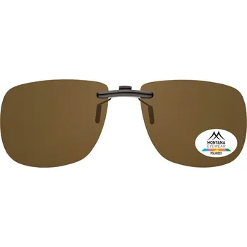 Sluneční brýle Montana Eyewear Polarizační klip M na brýle C2B s hnědou čočkou