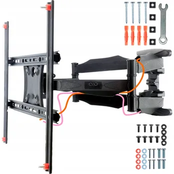 Televizní držák SILNÝ OTOČNÝ NASTAVITELNÝ DRŽÁK SLIM PRO TELEVIZORY 32-69 PALCŮ VESA
