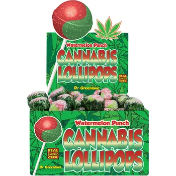 CBD Dr. Greenlove Konopné lízátko Watermelon Punch