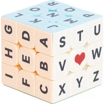 Hlavolam Kostka 3x3x3 Z-Cube Písmena Barevný plast pastelové odstíny