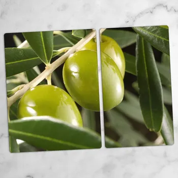 Obraz Odolné a stylové skleněné desky s motivem Velké zelené olivy 40x52 a 30x52