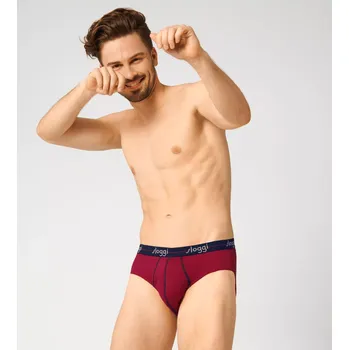 Slipy Pánské slipy Start Midi C2P box - BLUE - DARK COMBINATION - kombinace modré M008 - SLOGGI BLUE 8