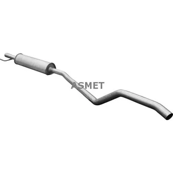 Výfukový systém Stredni tlumic vyfuku ASMET 05.281