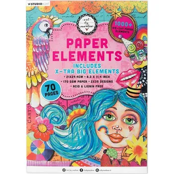 Studio Light Blok s papírovými výseky Studio Light "25", A4, 70 l. - Extra velké