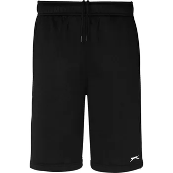 Pánské kraťasy Slazenger Fleece pánské šortky Black S