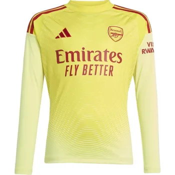 adidas Arsenal Long Sleeve Goalkeeper Shirt 2025 2026 Juniors Yellow 13 Years