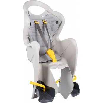 cyklosedačka BELLELLI MR FOX Dětská sedačka na kolo EASY DREAM polohovatelná, hedvábně šedá